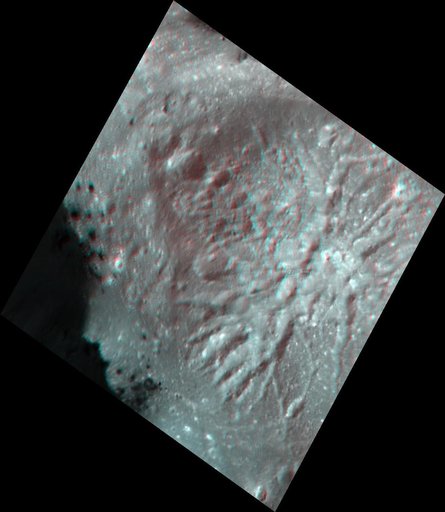 Cerealia Facula Pit and Dome in 3-D