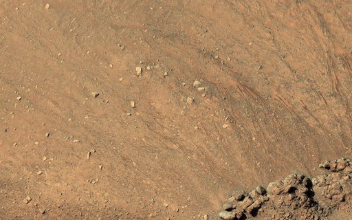 The Eastern Slope of Asimov Crater's Central Pit