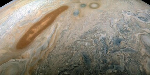 Juno Captures 'Brown Barge'