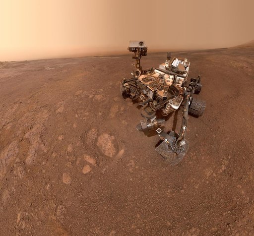 Curiosity's Selfie at "Rock Hall"