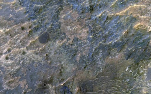 Colorful Impact Ejecta in Ladon Valles