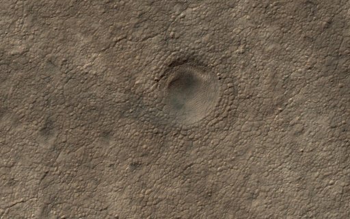 A Crater on the South Polar Layered Deposits