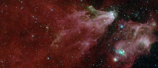 Cepheus C and Cepheus B Region by Spitzer (One-Instrument)