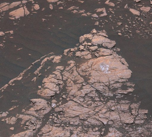 Curiosity's First Clay Unit Drill Hole
