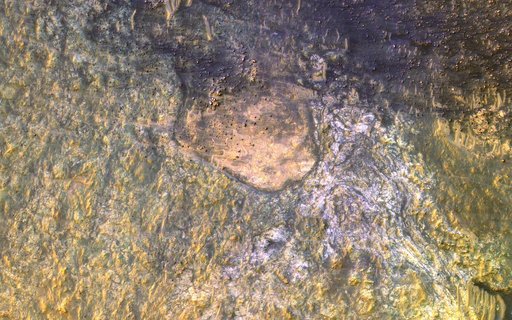 Bedrock on the Floor of Kaiser Crater