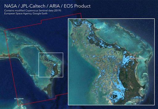 Flooding from Dorian Seen from Space