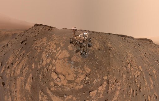 Curiosity at the Hutton Drill Site