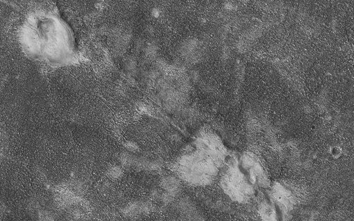 Mounds Cut by a Fissure