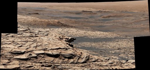 Curiosity's View From the Top of the 'Greenheugh Pediment'