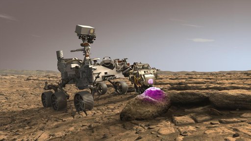 Perseverance's PIXL at Work on Mars (Illustration)