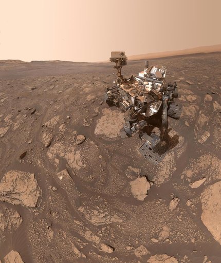 Curiosity's Selfie at the 'Mary Anning' location on Mars