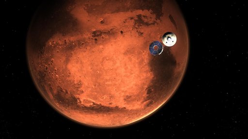 Perseverance Rover's Cruise Stage Separates (Illustration)