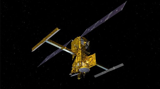 SWOT in Orbit With View of KaRIn Instrument (Illustration)