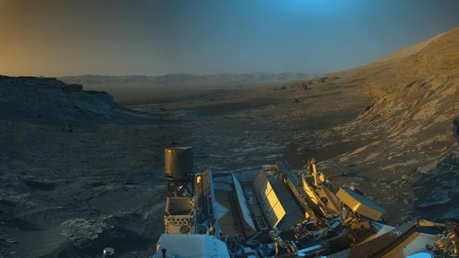 A Picture Postcard From Curiosity's Navcams