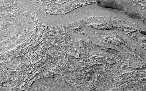 Banded Terrain in Hellas Planitia