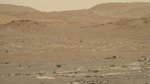 Ingenuity Mars Helicopter's Flight 13: Zoomed-In View From Perseverance