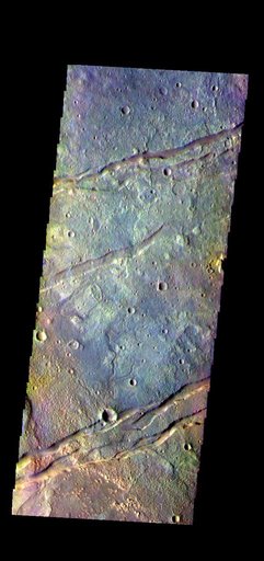 Sirenum Fossae - False Color