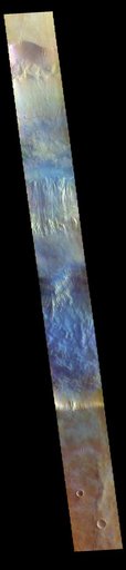 Hebes Chasma - False Color