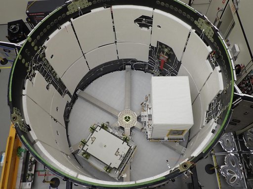 EMIT Loaded Into SpaceX Falcon 9 Trunk Before Transport