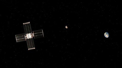 Lunar Flashlight's Trajectory Correction Maneuver (Illustration)