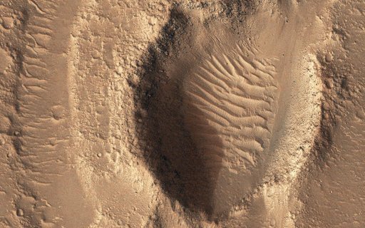 Flooded Impact Craters in Hebrus Valles