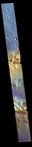 Arabia Terra Crater - False Color