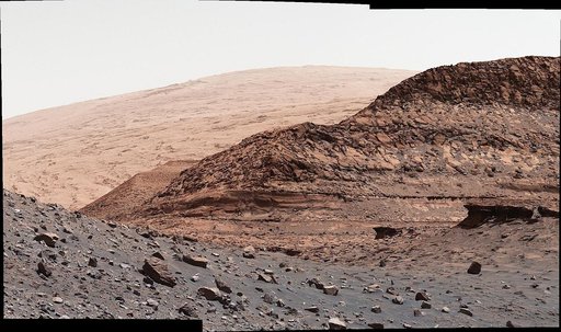Curiosity's Close-Up of Rocks in Paraitepuy Pass