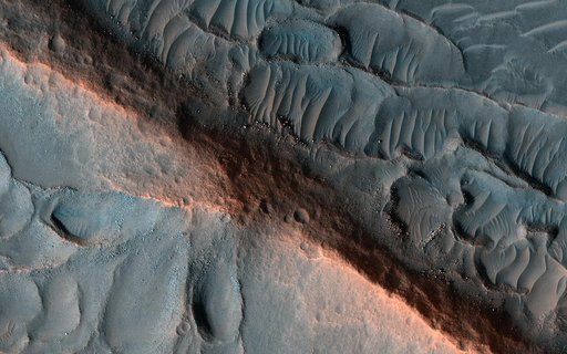 Ridges in Cydonia Mensae