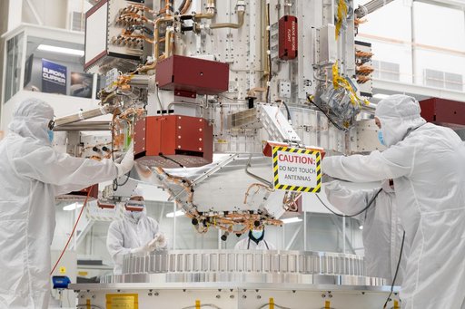 Easy Does It: NASA's Europa Clipper Is Lowered Into Place