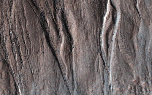 On Bond Crater's Northern Slope