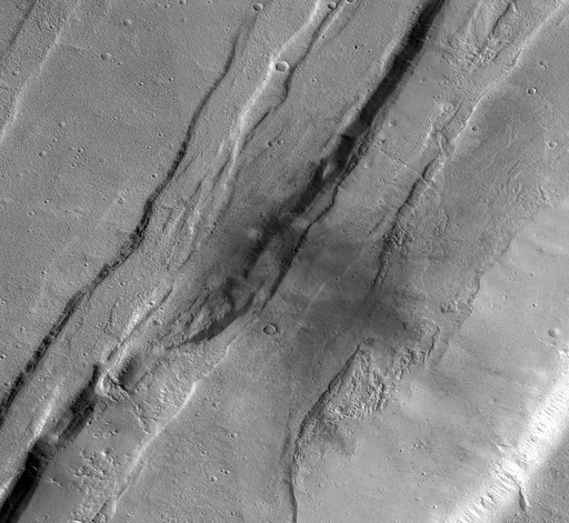 Context Camera Views a Mars Impact Crater in Tempe Terra