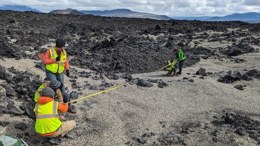 VERITAS Scientists Study Rocky Terrain in Iceland
