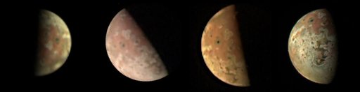 4 JunoCam Views of Jovian Moon Io