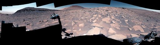 Curiosity's View up a Challenging Slope