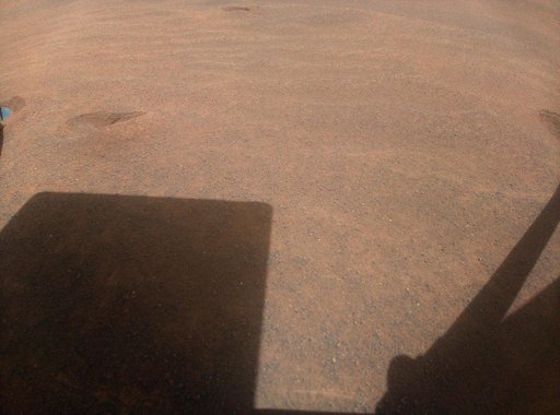 Ingenuity's View of Sand Going Into Conjunction