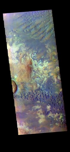 Kaiser Crater - False Color