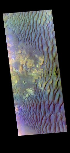 Kaiser Crater - False Color