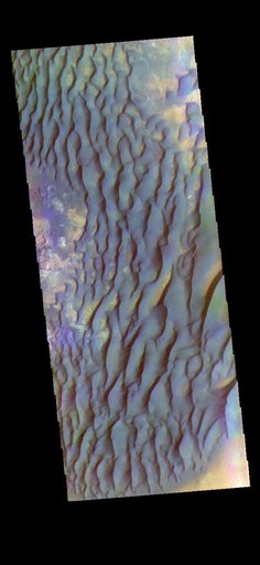 Kaiser Crater - False Color