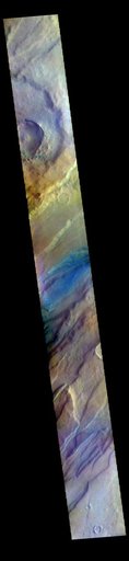 Tempe Fossae - False Color