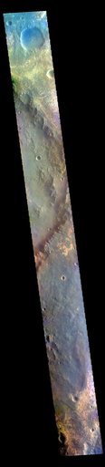 Oyama Crater - False Color