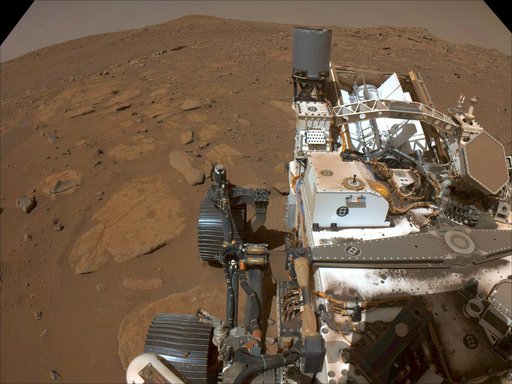Perseverance's Parking Spot During Conjunction