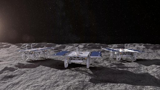 CADRE Rovers Explore the Moon Together (Artist's Concept)