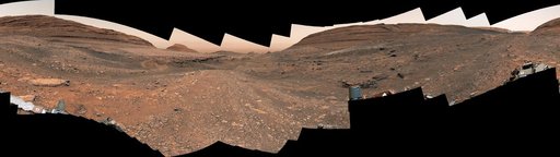 Curiosity's View Within Gediz Vallis Channel