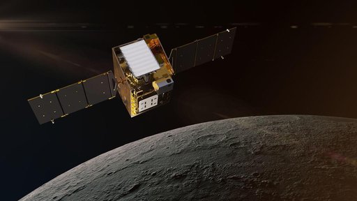 NASA's Lunar Trailblazer in Orbit Around the Moon (Artist's Concept)
