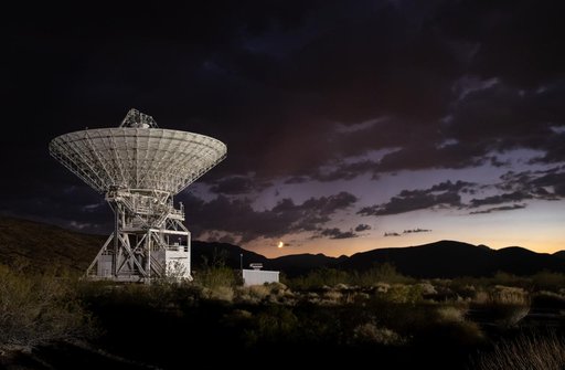Goldstone’s DSS-15 Antenna at Sunset