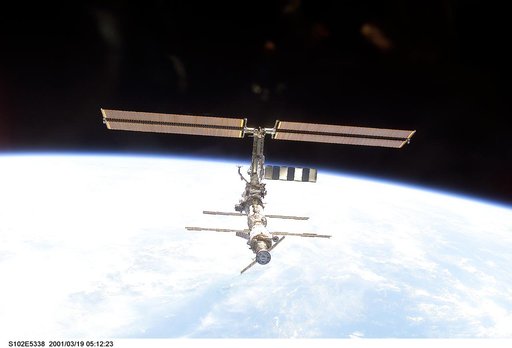 Fly-around view of the ISS