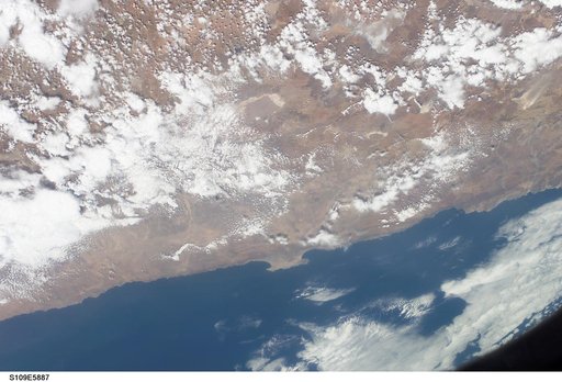View of Chile taken by the STS-109 crew