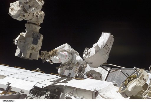 EVA 1 - MS Wolf and Sellers on S1 truss