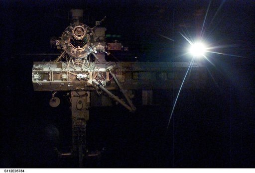 Flyaround view of ISS forward side
