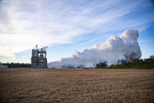 NASA Continues Artemis Moon Rocket Engine Tests with 1st Hot Fire of 2024